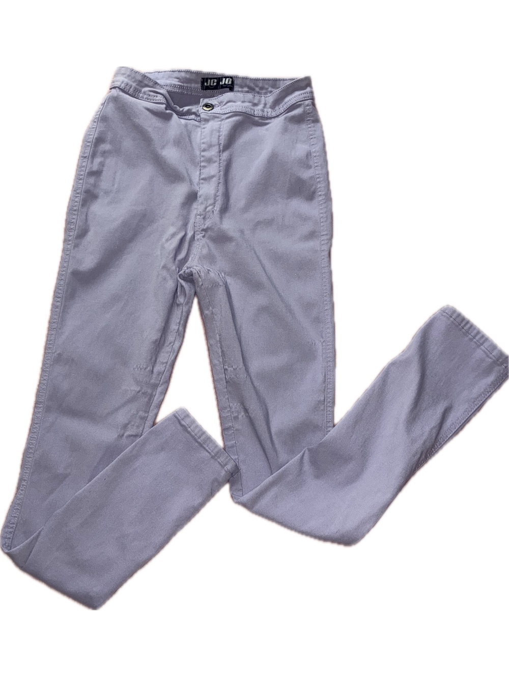 Lavender High Waisted Skinny Jeans Size XL Pastel Stretch Denim